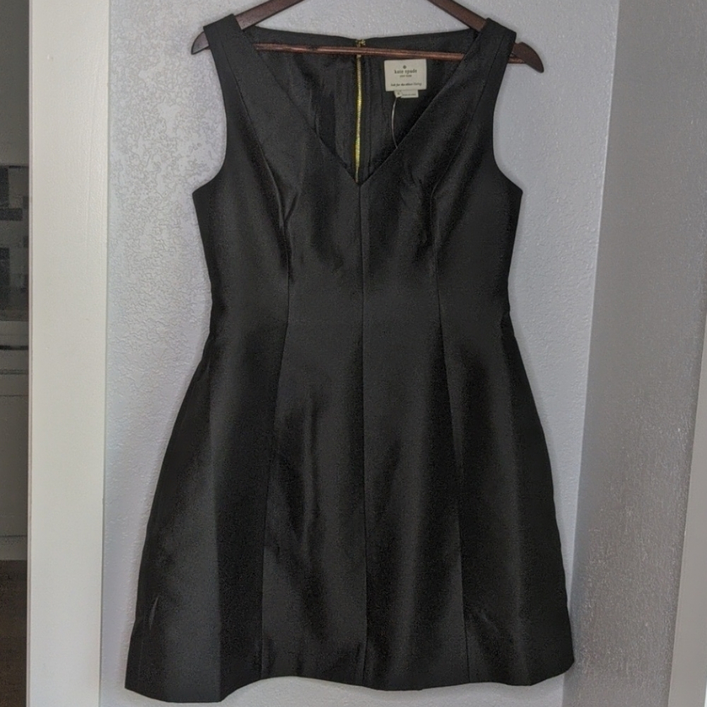 Kate Spade New York Black fit flare short dress